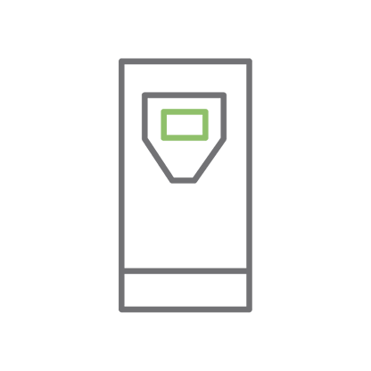 Electrical component icon symbolizing variable frequency drives.